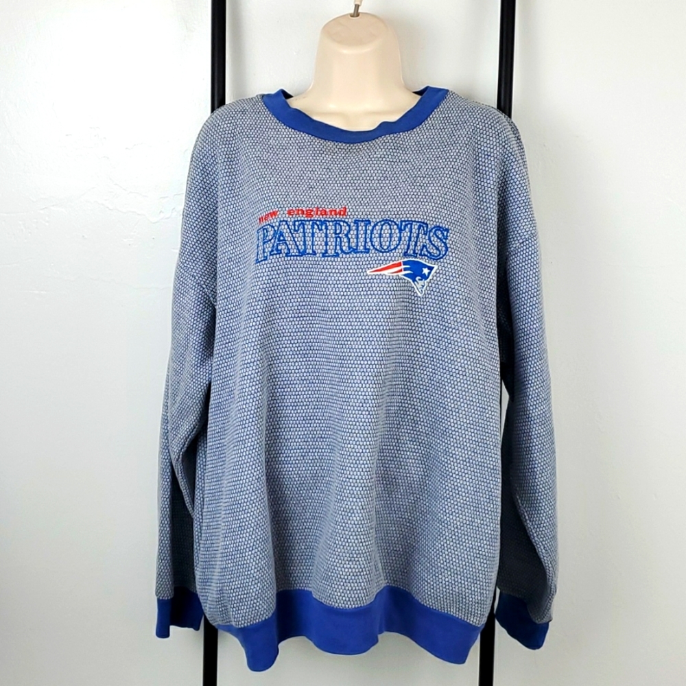 Vintage Dynasty New England Patriots embroidered sweatshirt men Y2K size XL